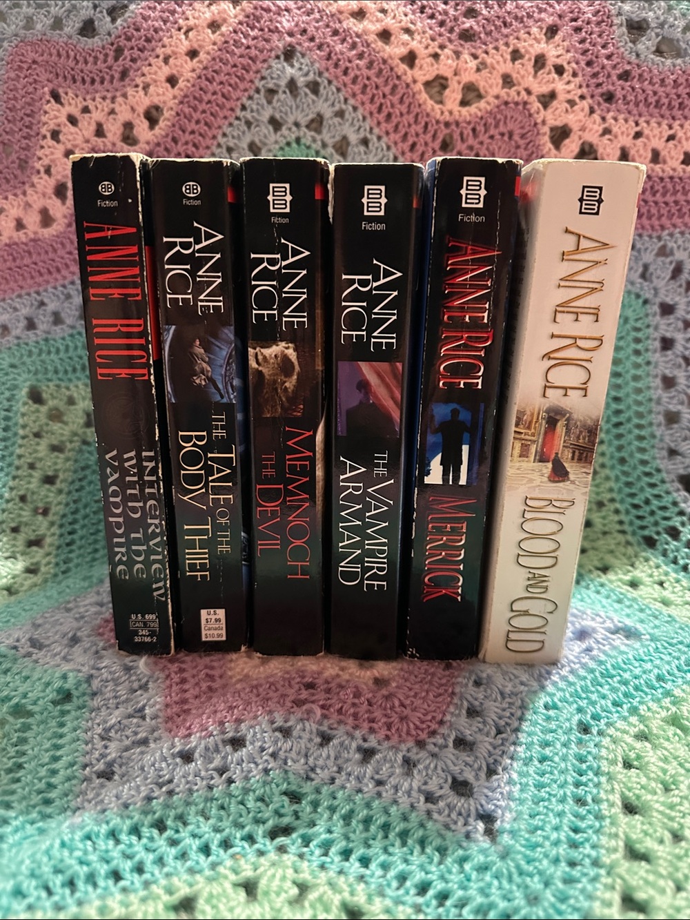 Vampire Chronicles by Anne Rice - Books 1, 4-8
